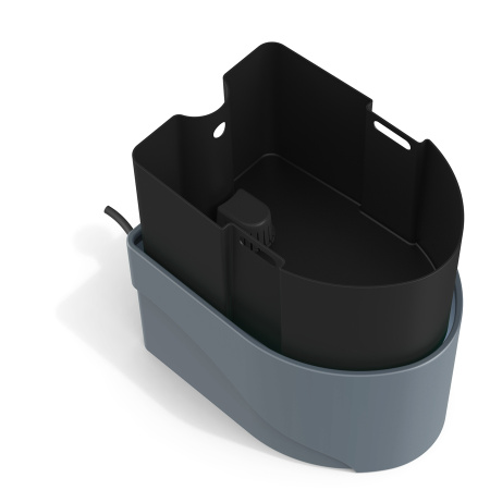 Торфяной биотуалет РОСА серого цвета фото корпуса