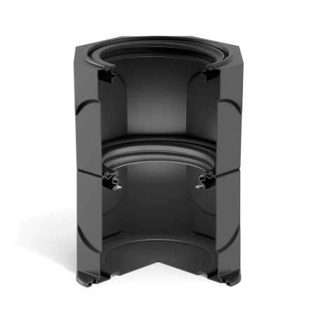 Колодец КС Микро H540 - с разрезом без крышки