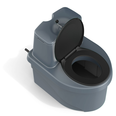 Торфяной биотуалет РОСА серого цвета фото 6