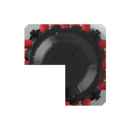 Колодец КН 1000x1000 H1400 с крышкой D560 мм фото в разрез трубы анкерение