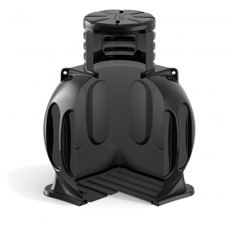 Колодец КС-5 с горловиной D780 мм и крышкой D780 в разрезе 1