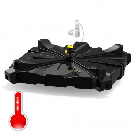 Бак душевой «РОСА» 110 литров с подогревом - вид с дном 2